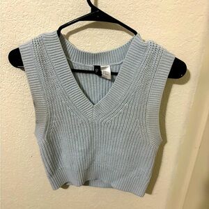 Blue Knit Vest